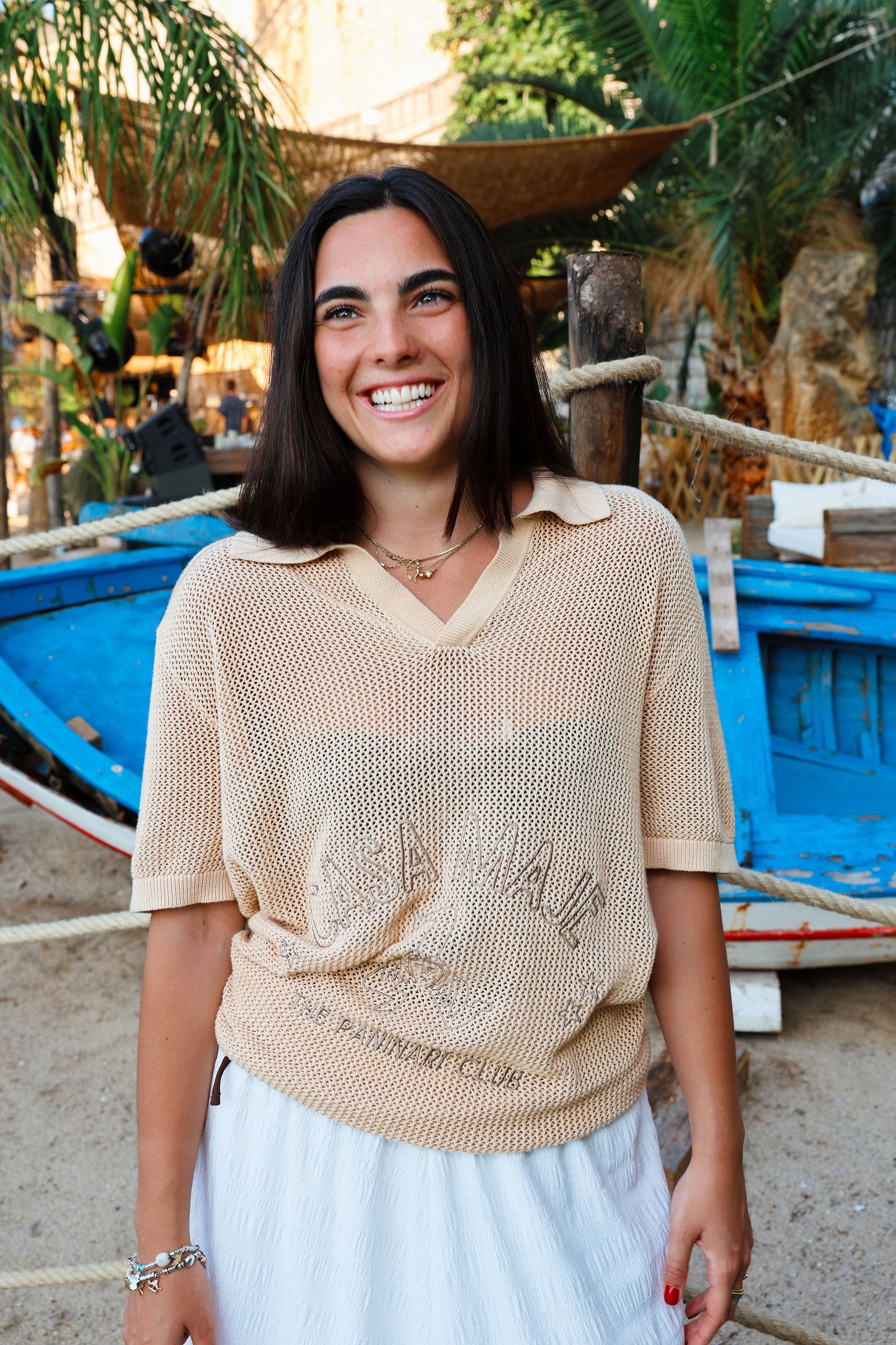 Casa Maje knitted polo