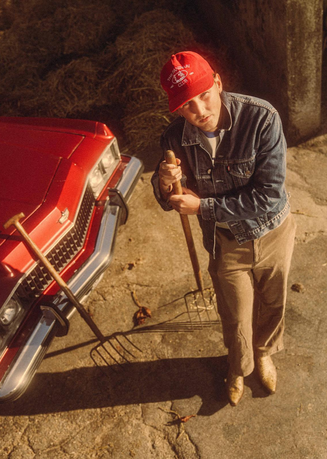 Corduroy wild west cap