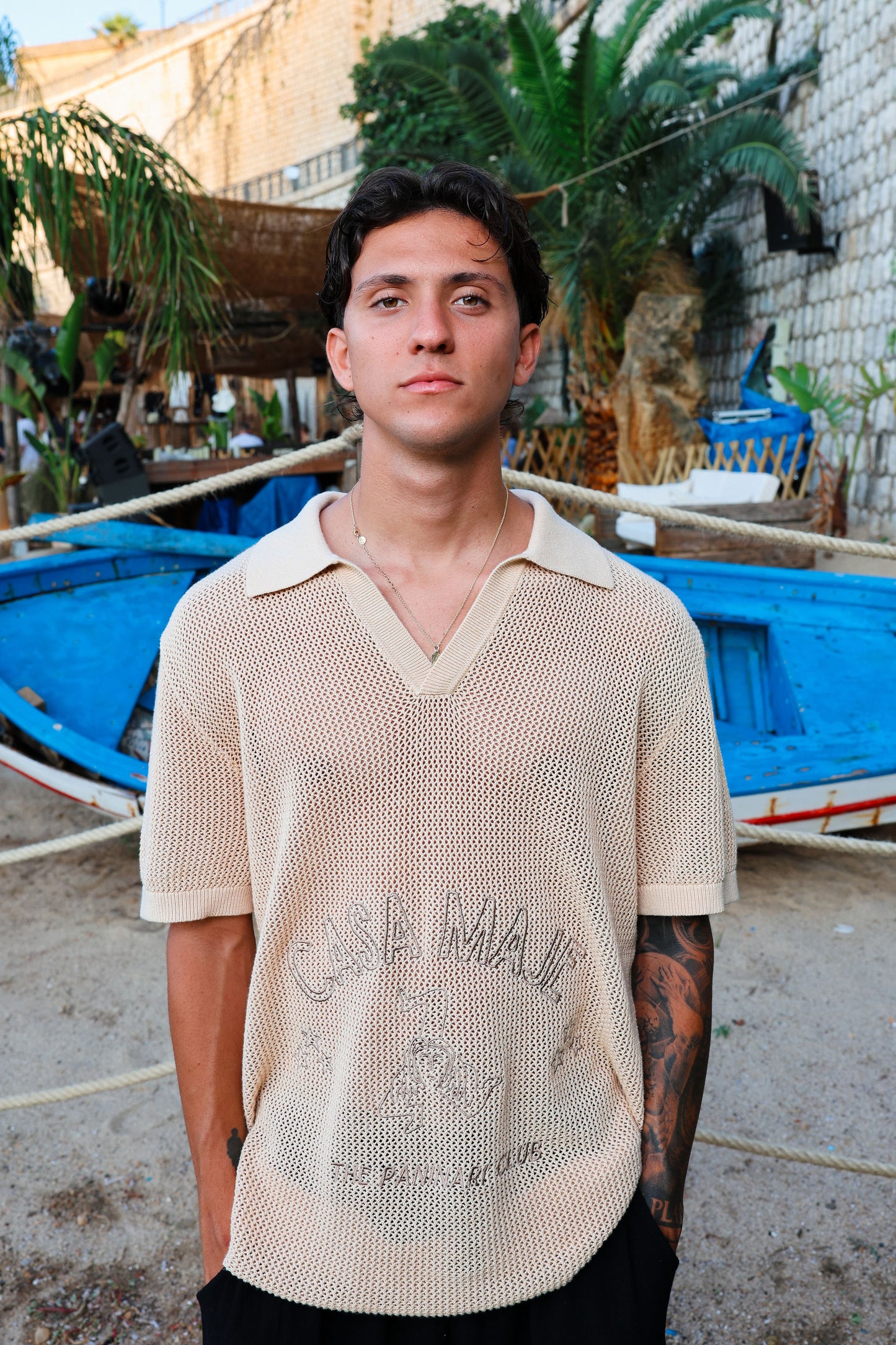 Casa Maje knitted polo