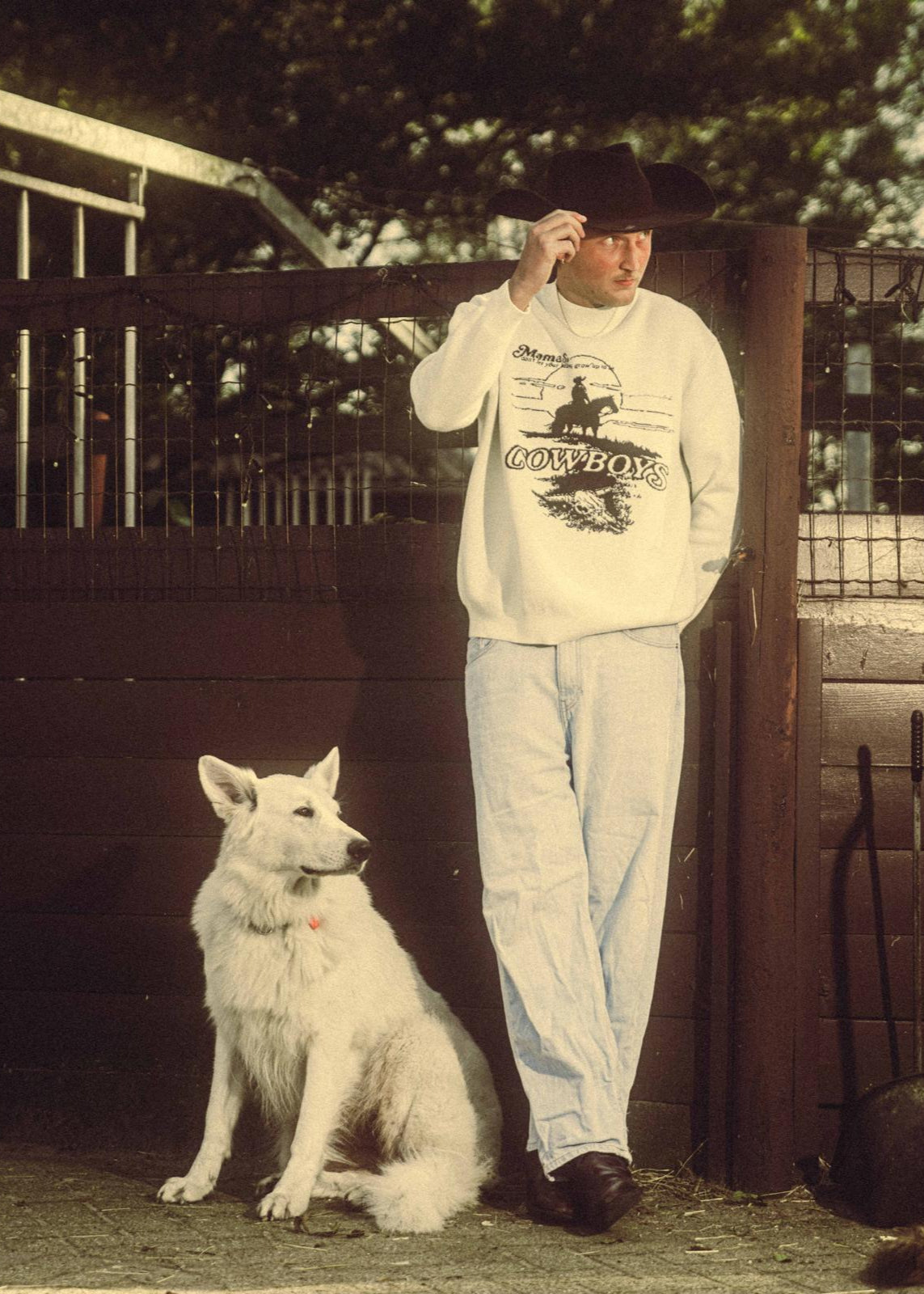 Cowboys knitted sweater